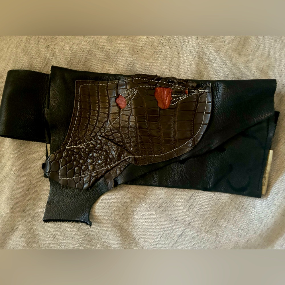 Leather belt Fanny pack pouch